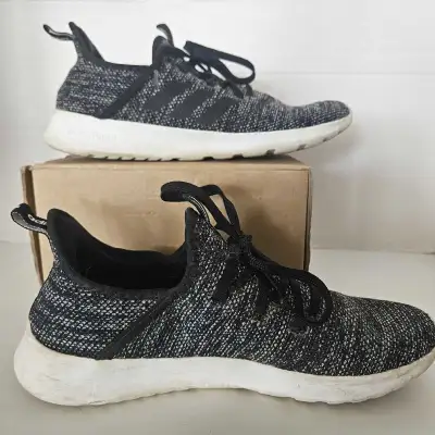 Adidas Shoes Women Size 8 Cloudfoam Black Sneakers Running, View more