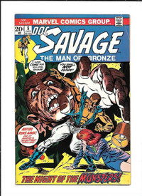 DOC SAVAGE THE MAN OF BRONZE #5  FN- 5.5 MARVEL  1973 $20