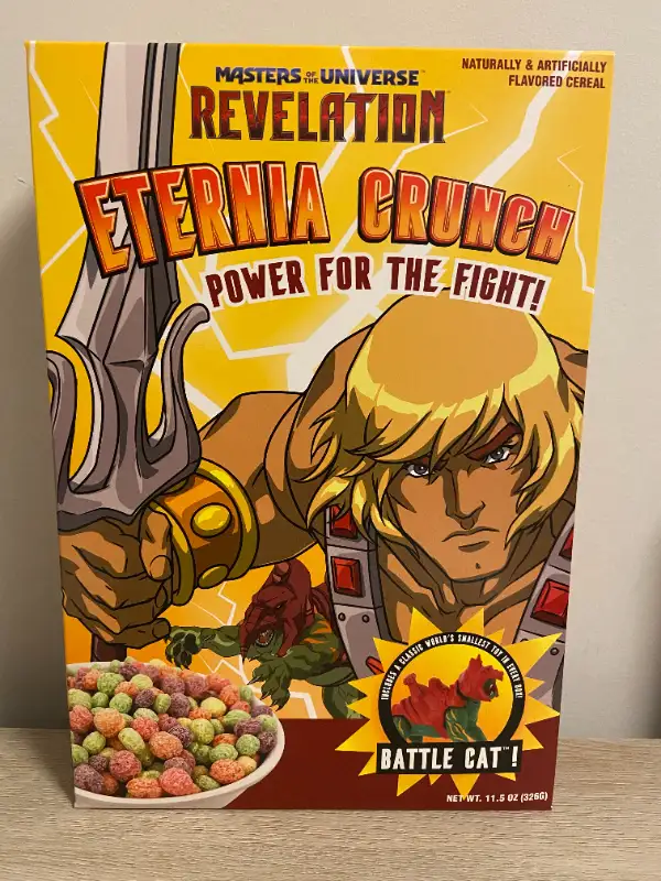 MOTU Masters of the Universe Exclusive Eternia Crunch Cereal in Toys & Games in Mississauga / Peel Region - Image 2