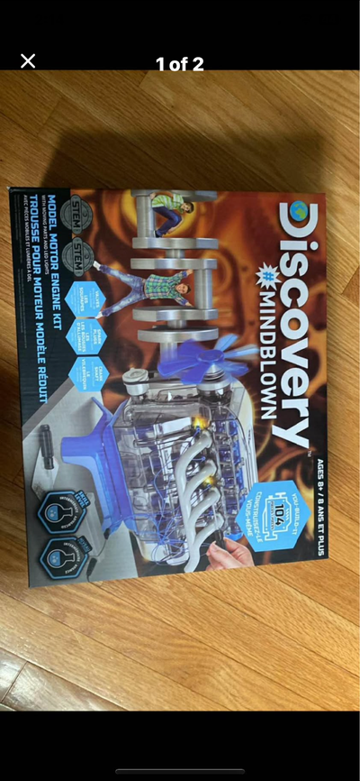 Model motor building engine kit. My kids outgrew this. Brand new in box. You have to build the engin...