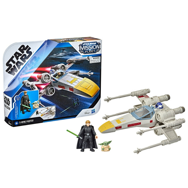 Star Wars Mission Fleet Luke Skywalker and Grogu X-wing Fighter in Toys & Games in Trenton