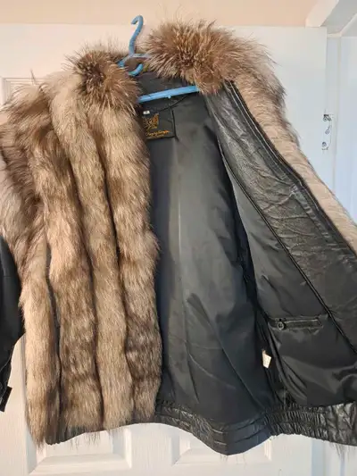 Furby Gregory Sturgis Leather & Fox Jacket, View more