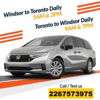 ☎ Windsor ➔ Toronto/ Brampton ✈ Everyday @ 5AM/ 3PM/ 6PM