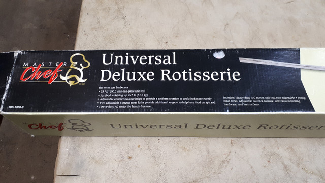 Master Chef Universal Deluxe BBQ Rotisserie......never used..... in BBQs & Outdoor Cooking in London - Image 3
