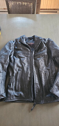 Teknic Ladies Leather Motorcycle Jacket - XS