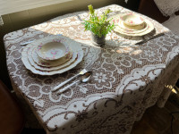 52” x 86” Lace Tablecloth 
