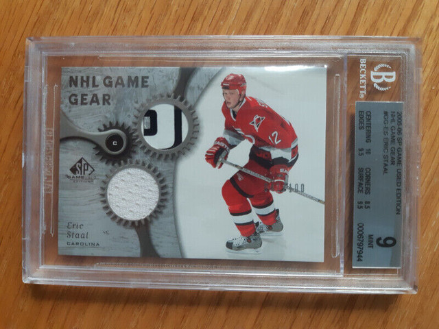2005-06 SP GAME USED GAME GEAR  JERSEY & STICK GG-ES ERIC STAAL in Arts & Collectibles in St. Catharines - Image 2