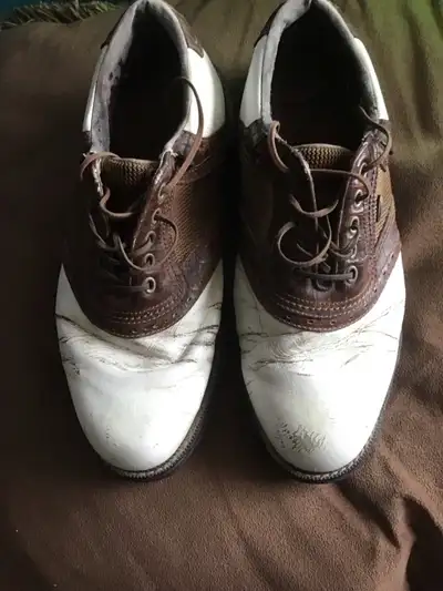 $10. footjoys , 10.5 good spikes good grip  , View more