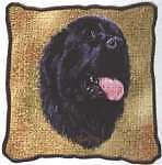 Newfoundland Tapestry Pillow, Newf pilo, Newfoundland pilow