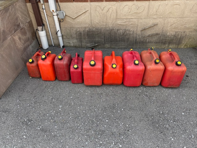 Various Gas cans-selling as one lot, View more