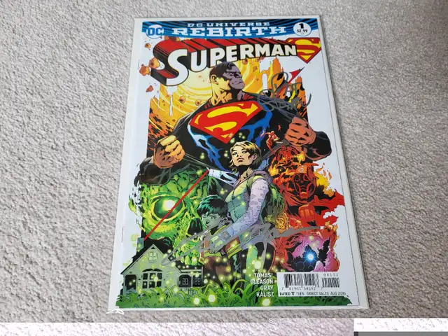 Superman (2016 Series) #1 - Duo Signed by Tomasi and Gleason in Comics & Graphic Novels in Mississauga / Peel Region - Image 5