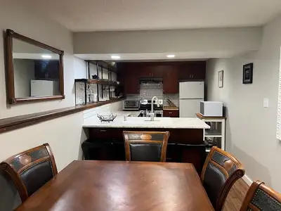 Beautiful 2 Bedroom, 1 Full Bath Suite, Fully Furnished Lower Partial Basement Level Features: Locat...