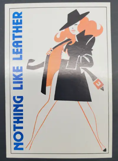 Nothing like Leather - Vintage sticker from 1985 - RARE, View more