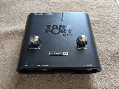 Line 6 TonePort UX1 USB Recording Interface - POD Farm Tones!, View more