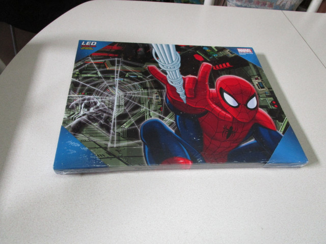 Spider-man LED wall hanging 16 X12 inch , new/sealed in Toys & Games in Edmonton