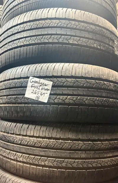 Goodyear fuel max 265/65r18 tires 10/32 or 90% tread $1200 new made in 2023 fits Chevy Silverado Tah...