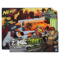 NEW Nerf Zombie Strike Hammershot Revolver Blaster w/darts