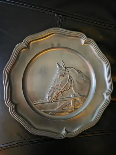 Pewter Wall Plate, View more