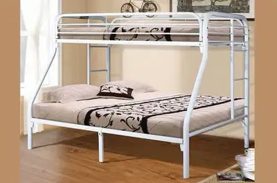 TWIN OVER DOUBLE BUNK BED FLOOR MODEL CLEARANCE., View more