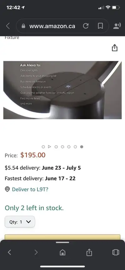 BNIB GE Alexa Sol table lamp, View more