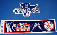 Boston Red Sox Bumper Sticker (2007) and Fridge Magnet (2013)