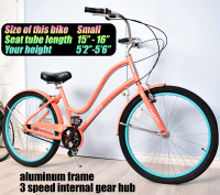 Great condition cruiser bike bicycle, 15" medium frame, 26" tire