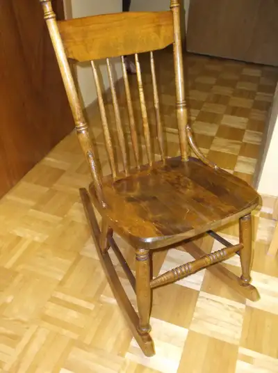 Dominion Chair Company - Bass River NS Reasonably good condition - solid hardwood - minor scratch on...