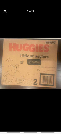  Brand new Huggies Diapers 180 count size 2
