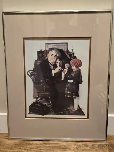 Norman rockwell doctor painting, View more