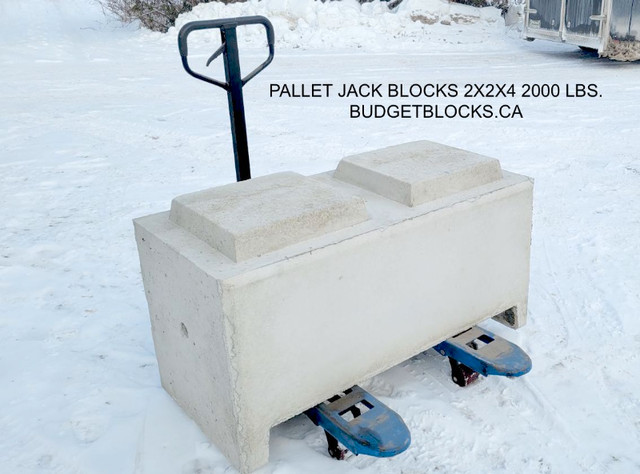 Jack Blocks 2x2x4 movable with pallet hand truck / pallet jack! in Other Business & Industrial in Vancouver