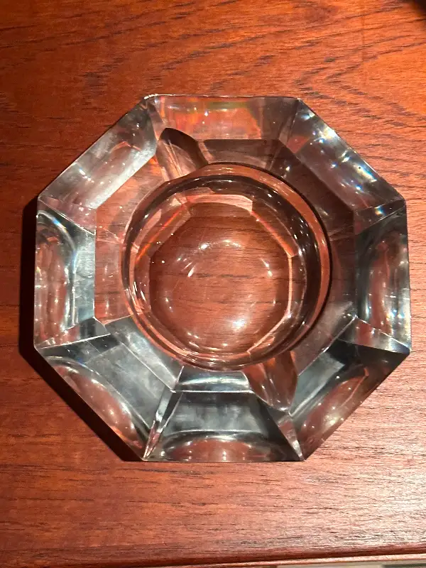 CENDRIER VERRE GLASS CRYSTAL ASHTRAY VINTAGE VAL ST-LAMBERT62863733664130121
