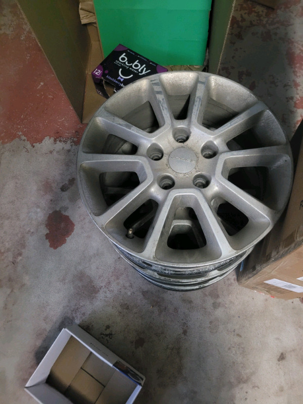 Four 17 inch aluminum rims for Dodge grand caravan 5x127 bolt pa in Tires & Rims in Thunder Bay