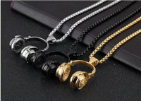 Music Headphone Pendant Necklace Jewellery for Men and Women