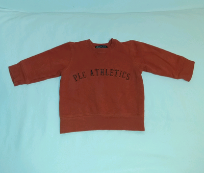 PLC Children's Place Athletic Dept Orange Cotton Sweatshirt Pullover Baby Size 6/9 Months. Great con...