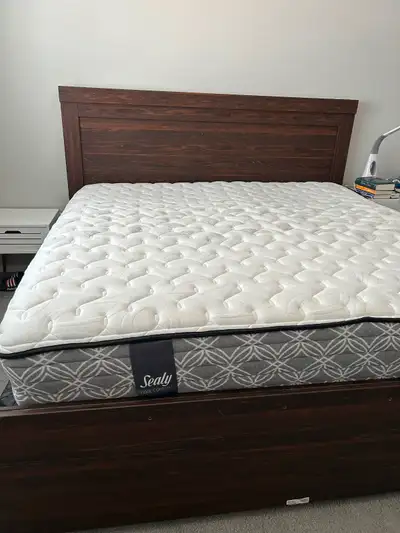 King Size Bed Frame, Mattress, and Boxer Set (Moving sale!), View more