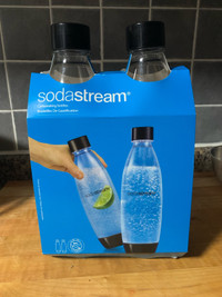 2x 1L soda stream bottles 