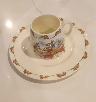 Bunnykins plate and cup, View more