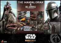 Star Wars The Mandalorian Mandalorian & Blurrg 1/6 Hot Toys