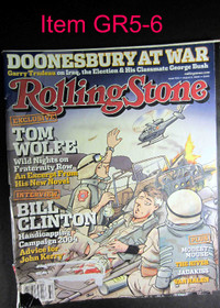 5-6 Rolling Stone Magazine Tom Wolfe Iss 954 Aug 05 2004
