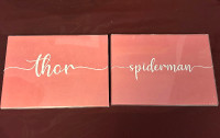 Marvel Wedding Table Name Signs