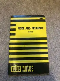 Pride and prejudice coles notes