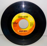 Beach Boys # 4777 Capitol 1962 7" 45 RPM GD CDN Surfin Safari &