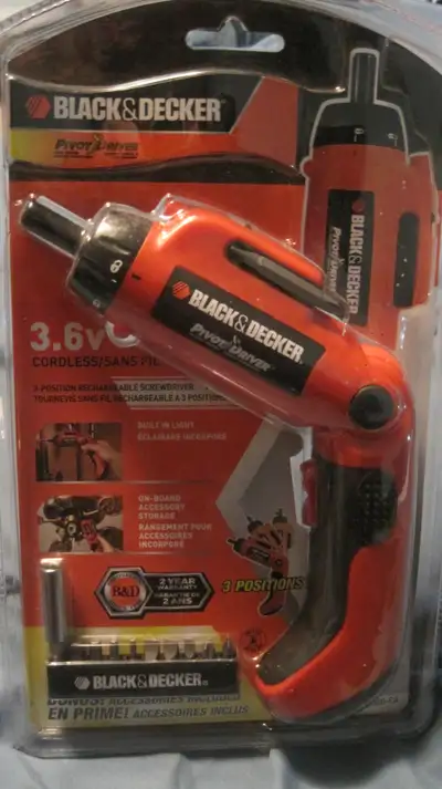 BLACK & DECKER 3.6v CORDLESS PIVOT DRIVER, View more