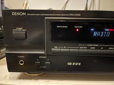 Denon DRA-375RD stereo receiver, View more