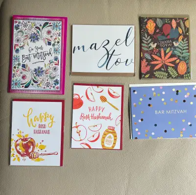 Judaica Greeting Card Bundle  of 6 NEW, View more