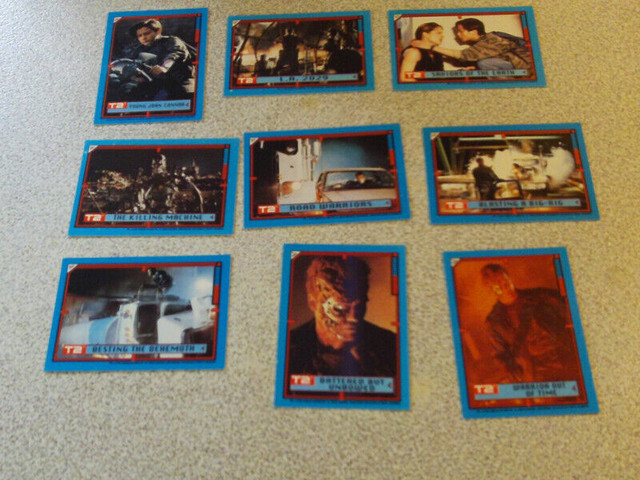 DEUX SERIES DE CARTE/STICKERS DU FIL TERMINATOR 2 DE 1991 dans Art et objets de collection  à Laval/Rive Nord - Image 4