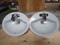 Bathroom sink and faucet (matching pair)