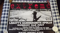 "EXTREME" BRIT QUAD CONCERT POSTER 30X40