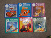 Disney 5 minute bedtime stories, 6 books