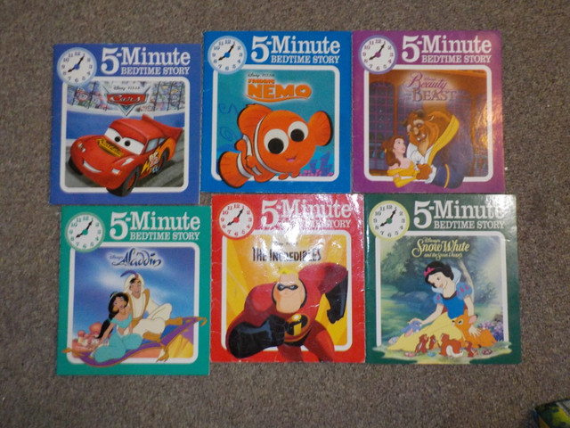 Disney 5 minute bedtime stories, 6 books in Children & Young Adult in Oshawa / Durham Region